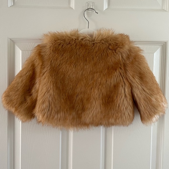 Janie and Jack Toddler The Festive Faux Fur Jacket - Picture 2 of 7
